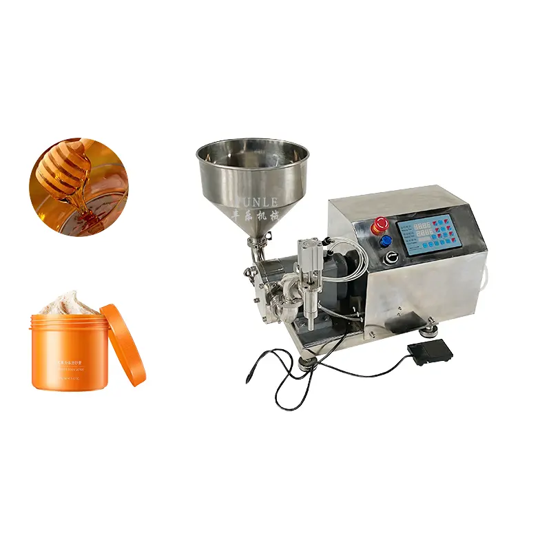 Ventas calientes Máquina de llenado de bomba de lóbulo de alta viscosidad sanitaria de acero inoxidable para miel en crema