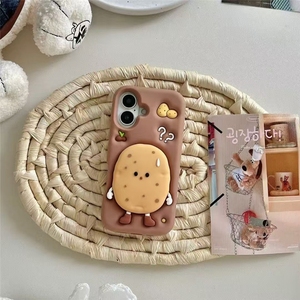 เคสโทรศัพท์ซิลิโคน TPU นิ่มลายการ์ตูน 3 มิติ สำหรับ iPhone 17 16 <span class=keywords><strong>Pro</strong></span> <span class=keywords><strong>Max</strong></span> 15 Plus 14 13 <span class=keywords><strong>12</strong></span>  ฝาหลังน่ารัก - Product Image 5
