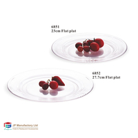 Assiettes rondes décoratives en plastique blanc réutilisables pour hôtels, mariages et événements