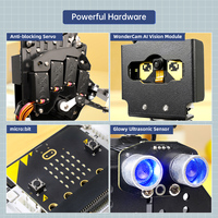 AiHand Powered by Microbit Open Source AI Robotic Hand Support Sensor Expansión, programación Makecode