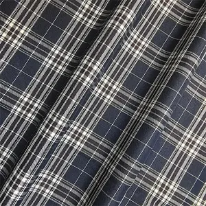 Wholesale Fashion Yarn Dyed Plaid Fabric Stock Lot Breathable Polyester Cotton Lattice Garment Fabric For Skirts
