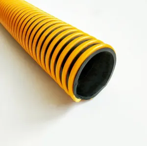 Flexible Plastic Reinforced PVC Helix Water Pump Suction Discharge Spiral Tube Pipe Conduit Line Hose With Corrugated Or Flat