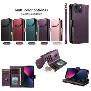 Funda de Cuero con Ranuras para Tarjetas para <span class=keywords><strong>Samsung</strong></span> <span class=keywords><strong>Galaxy</strong></span> S26 Pro S25 Edge S24 Plus S23 <span class=keywords><strong>Ultra</strong></span> <span class=keywords><strong>S22</strong></span> S21 FE A06 A16 A26 A36 A56 - Product Image 5