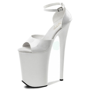 Nuevos Zapatos de Plataforma Negros de 20 cm para Pole Dance, Tacones Altos de 8 Pulgadas para <span class=keywords><strong>Mujer</strong></span>, Antideslizantes y Acolchados para Discotecas, Fetiches, Verano - Product Image 3