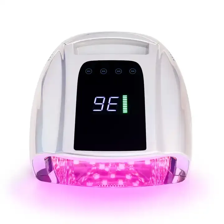Hochwertige wiederauf ladbare UV-LED-Nagel lampe Drahtlose Nagel trockner leuchte mit galvanischer silberner Farbe