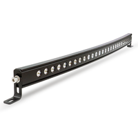 Barra de Luz LED para Auto de 30 Pulgadas, Aluminio CNC, 72W, Una Sola Fila, Curva, 12V, Protección Contra Sobretensión, para SUV, Tractores, Óptica TIR