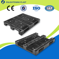 Palettes en plastique grillagées en vrac 1200x800mm à quatre entrées pour entrepôt