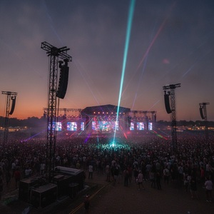 ระบบไฟดีเจแบบเคลื่อนย้ายได้ 350W กันน้ำ RDM DMX 8 Prism Beam สำหรับงานกลางแจ้งและการทัวร์ - Product Image 2