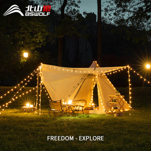 North Mountain Wolf Outdoor Automatic Pyramid Tent 150D Oxford Cloth Double Layer Breathable Rainproof Sunproof Camping Tent - Product Image 3