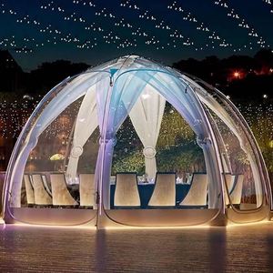 Hôtel transparent de tente de dôme de maison de <span class=keywords><strong>bulle</strong></span> de Glamping de polycarbonate extérieur - Product Image 2
