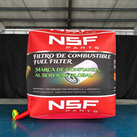 Modèle gonflable publicitaire pour batterie de voiture en tissu Oxford avec impression de logo personnalisé pour promotion de magasin automobile, événementiel et décoration d'exposition