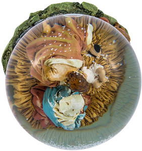 Polyresin/resina de Navidad globo de nieve de la Sagrada Familia Musical globo de agua 100mm - Product Image 2