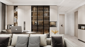 Libreria in stile moderno personalizzabile con Design a porte nascoste in legno per l'home Office e soggiorno che ripongono libri - Product Image 2