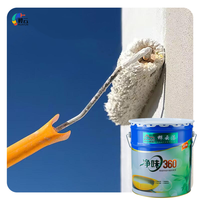 Peinture murale liquide en émulsion acrylique écologique à base d'eau, couleurs personnalisées, application au pinceau, revêtement de construction