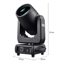 Luz Móvil de Alta Calidad 380W 18R Sharpy Beam 380 DMX 512 con Controlador, Equipo de Iluminación Profesional para Escenarios, 14 Colores