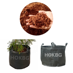 Macetas de cultivo de tela de aireación tejida PP mejorada HOKBG, fáciles de levantar, tamaño pequeño, batata, 20 galones, 80L, bolsas de cultivo con asas - Product Image 5