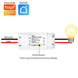 Tuya Smart DIY 10A Módulo de relé com interruptor de interruptor WiFi Suporta Smart Life App Controle Remoto Relé de voz temporizador - Product Image 5