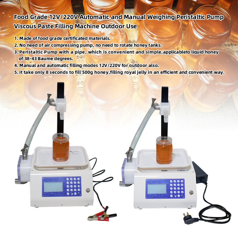 Anti Drip Paste Filling Machine Spout Food Degree Automatic Honey Filling Machine