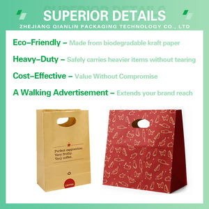 Empaquetado de Comida Rápida con Logotipo Personalizado para Restaurante - Bolsas de Papel para Nuggets de Pollo Frito, Hamburguesas y Tacos con Asa para Llevar, Uso Artesanal/para Velas - Product Image 5