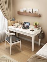 Bureau d'étude en bois massif avec coins arrondis, tiroirs et crochet latéral pour bureau à domicile (vente en gros)