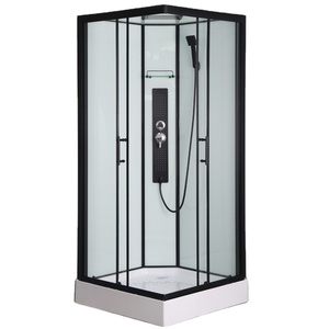 fast fit easy click assembly system square modern shower room 90x90x210cm shower cabin glass shower cubical
