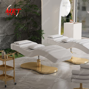 Lusso in oro rosa Base salone di bellezza letto massaggio sopracciglia moderna altezza regolabile Saloon cosmetico ciglia letto per la vendita - Product Image 2