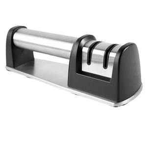 Aiguiseur de couteaux manuel en acier inoxydable, multi-grains, à angle fixe, outil d'affûtage domestique pour couteaux en céramique et en acier - Product Image 3