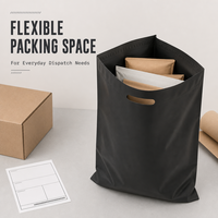 Sacs d'expédition en polyéthylène imperméables, personnalisés, avec poignée découpée, autocollants adhésifs, pour coursiers express, vente en gros