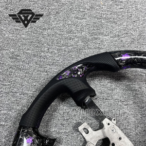 <span class=keywords><strong>Volant</strong></span> de voiture en carbone forgé en feuille violette personnalisé de haute qualité adapté à la voiture de safari Nissan patrouille Y61 - Product Image 2