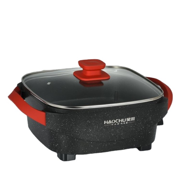 High Quality Kitchen Supplies Aluminum Electric Cooking Pan with Multifunction