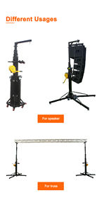 Torre de Elevación Telescópica <span class=keywords><strong>Ava</strong></span> Mobile 1.9-6M 250KG para Altavoces Line Array, Soporte de Iluminación de Escenario con Manivela y Cabrestante - Product Image 2
