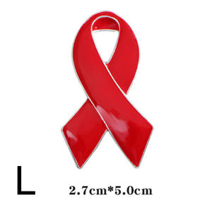 선물 리본 옷깃 핀 레드 핑크 리본을 배송 할 준비가되었습니다. <span class=keywords><strong>HIV</strong></span>/<span class=keywords><strong>AIDS</strong></span> 예방 비영리 핀 배지 엠블럼 - Product Image 5
