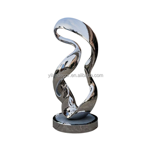 Personalizar College Campus <span class=keywords><strong>Plaza</strong></span> Centro público Arte Metal Espejo grande Pulido Torsión Acero inoxidable Estatua abstracta Decoración - Product Image 6