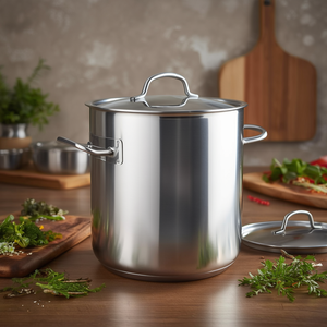 Pentola dritta con coperchio da 8 litri in acciaio inossidabile, pentola per zuppa di grande capacità, uso generale per fornelli a gas e a induzione - Product Image 3