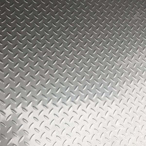 Tôle d'acier inoxydable AISI 201 à surface piquetée, motif diamant, laminée à chaud 316, 304, 321, épaisseur 3 mm, pour applications architecturales - Product Image 4