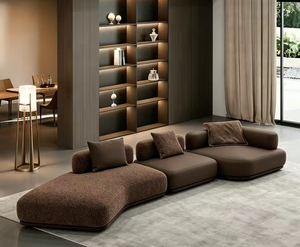 Divano Componibile Moderno Italiano con Forma Curva Speciale, Combinazione di Divani <span class=keywords><strong>per</strong></span> <span class=keywords><strong>Soggiorno</strong></span> di Villa e Arredamento <span class=keywords><strong>per</strong></span> Hall di Hotel - Product Image 2