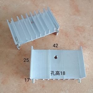ฮีทซิงค์อะลูมิเนียม 42x17x25 มม. แบบสองขา TO220 สำหรับระบายความร้อนทรานซิสเตอร์ MOSFET - Product Image 1