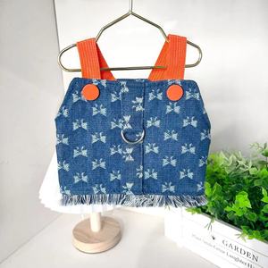 Gilet en jean respirant pour chat, vêtements de loisirs d'été pour chaton Ragdoll, teinte argentée - Product Image 3