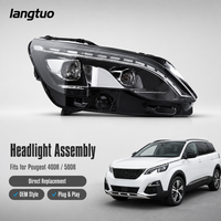 Kit de phares LED haute luminosité modifiés Plug and Play avec DRL séquentiel pour Peugeot 4008 5008 2017-2019