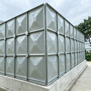 Tanque de agua de plástico reforzado con fibra de vidrio Tanque de agua modular seccional GRP FRP - Product Image 1