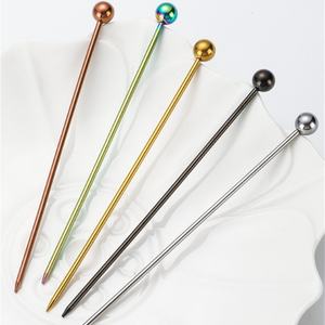 Brochetas de Acero Inoxidable para Barbacoa y Frutas, Agujas para Frutas, Decoraciones para Cócteles, Brochetas Metálicas para Vino - Product Image 4