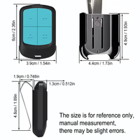 Powertech PR1 PR2 PR4 433.92MHz Gerbang Listrik Pintu Garasi Remote Control 433MHz Pembuka Pemancar