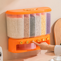 Ensemble de contenants rectangulaires transparents en plastique injecté pour céréales et riz, capacité 0-1L, boîte de rangement alimentaire pour cuisine