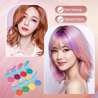 OHICO Poudre de teinture capillaire jetable en forme de U, applicateur en forme de gâteau et bâtonnets de mèches – 8 couleurs disponibles en gros