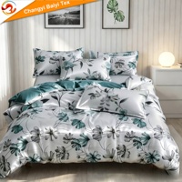 Vente en gros d'usine, ensemble de literie en satin 100% coton, ensemble de literie 4 pièces, taille King, Juego De CAMA, emballage personnalisé, étiquette privée
