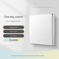 Pannello Elettronico in Plastica Tipo 86 per Decorazione Domestica, Interruttore a Pulsante Nascosto Singolo/Multicontrollo, Presa Singola/Quattro Prese, 10A 2NO