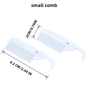 Peines de aguja de airbag de acero inoxidable 2 en 1, cepillo de masaje para perros y gatos con pequeño peine en bolsa fina - Product Image 5