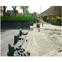 Pavé de brique carré de trottoir machine de pavage de route de grattage automatique sol petit pavage de brique carré de brique rouge