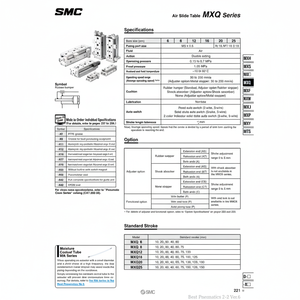 MXQ12-75BT โต๊ะสไลด์ลมนิวเมติก SMC - Product Image 1