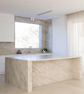 Sang trọng Brazil đá tự nhiên Taj Mahal quartzit đánh bóng phiến đá cẩm thạch nền nhà tường gạch đảo nhà bếp bảng Top benchtop - Product Image 4